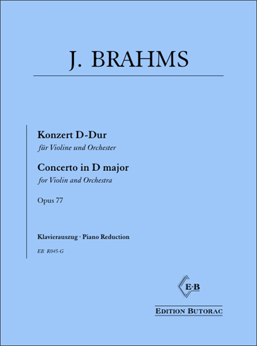 Cover - Johannes Brahms, Violinkonzert D-Dur op. 77